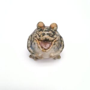 Whimsical Vintage Ceramic "Wide-Mouth" Frog Figurine